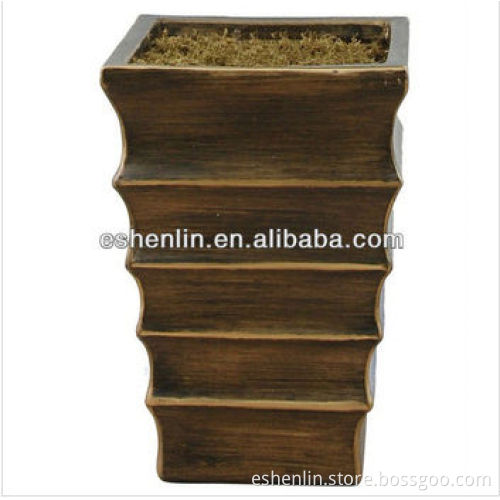 Bulk supply artificial flower pot;plastic flower pots, clean glass flower pot